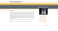 Desktop Screenshot of ornamentalturning.net