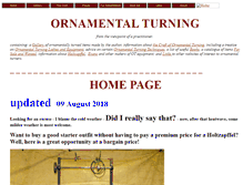 Tablet Screenshot of ornamentalturning.co.uk